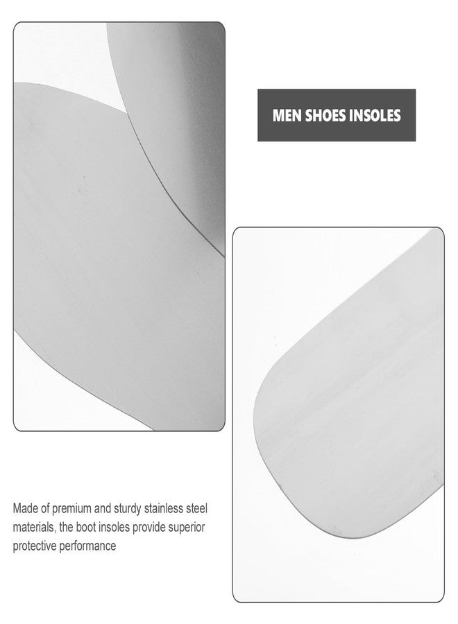 PACKOVE 3 Pairs Stainless Steel Insole Shoe Inserts Anti Nail Insole Puncture Insoles for Shoes Shoe Insoles Men Shoe Metal Insoles for Men Women - Image 3